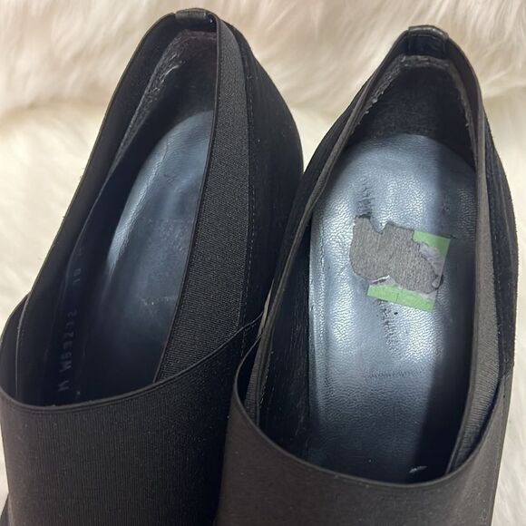 Stuart Weitzman black suede wedge shoes size 10 B33 - Picture 7 of 12